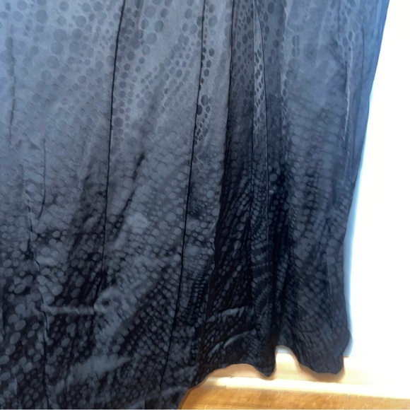 The Kooples V-Neck Long Sleeve Black Polka Dot Maxi Dress Medium - Picture 7 of 9